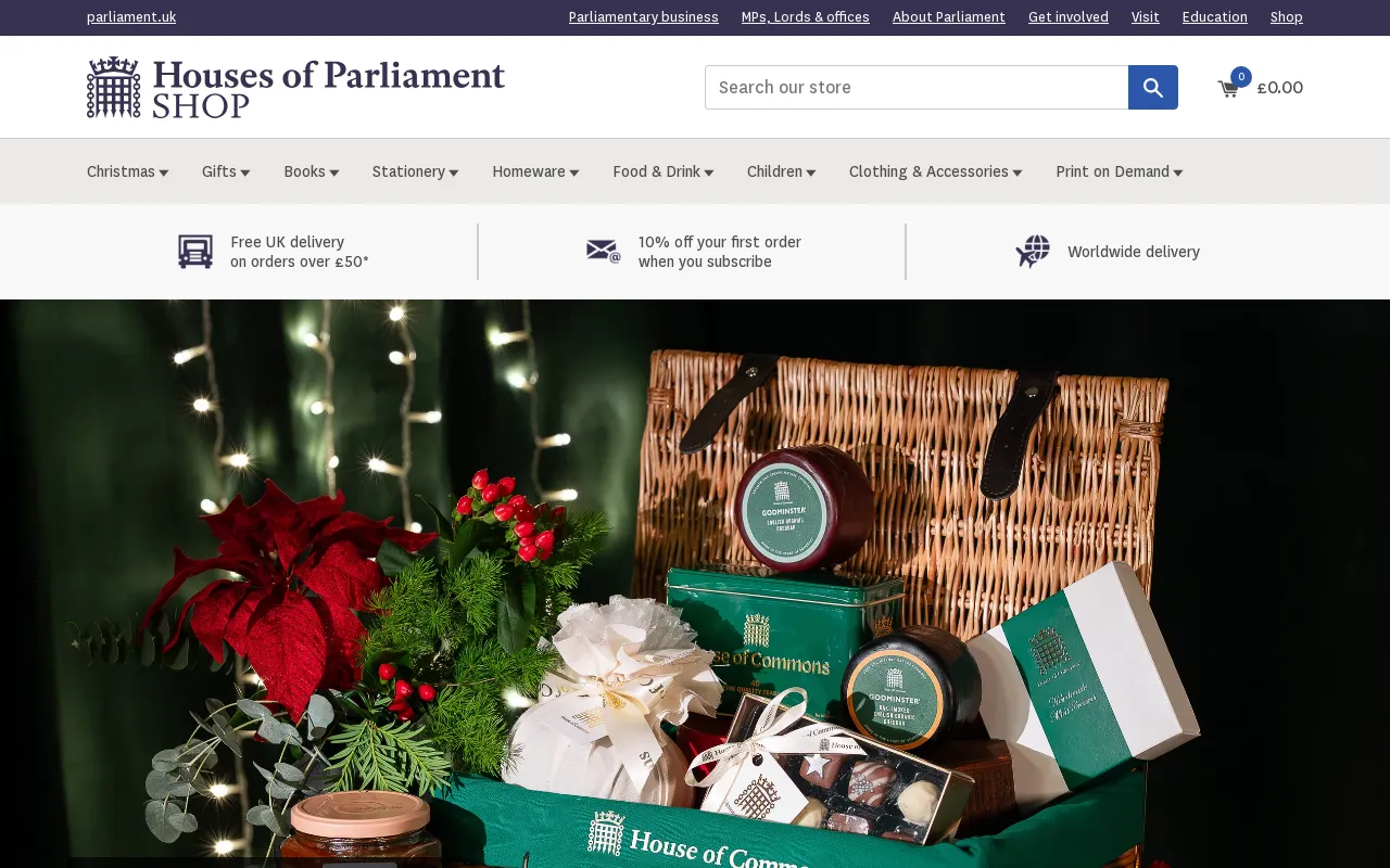 Houses of Parliament Shop screenshot