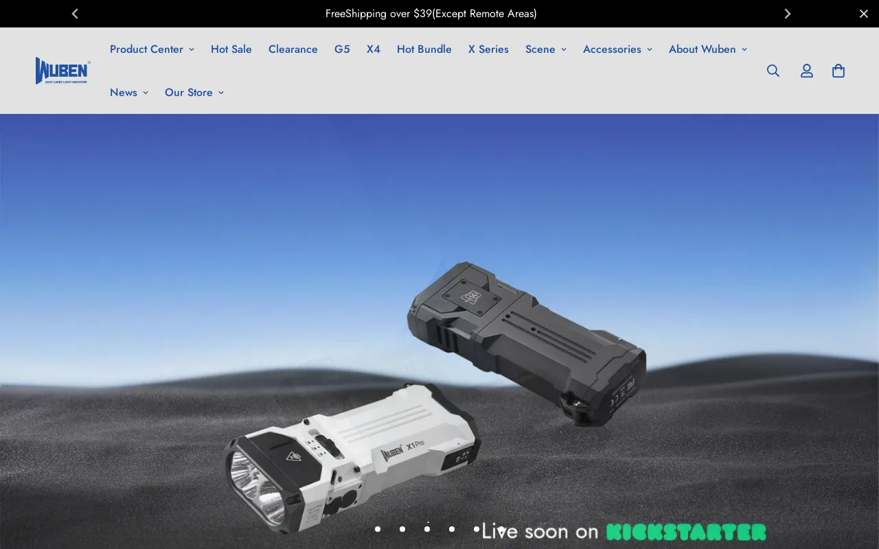 WUBEN® Flashlights screenshot