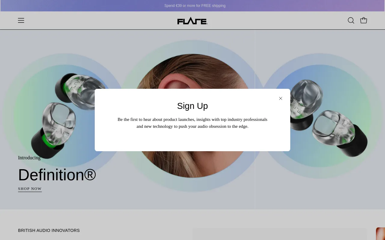 Flare Audio Ltd screenshot