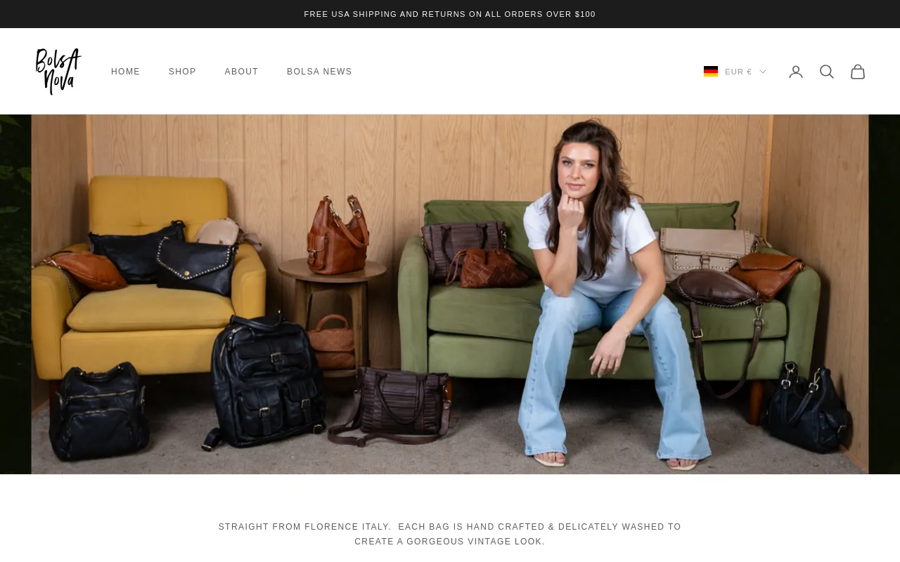 Bolsa Nova Handbags screenshot