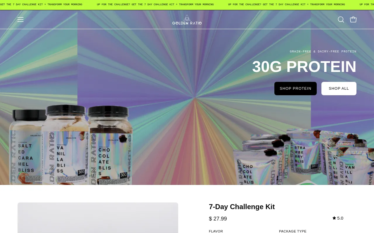 Golden Ratio - Paleo & Gluten-Free Supplements screenshot