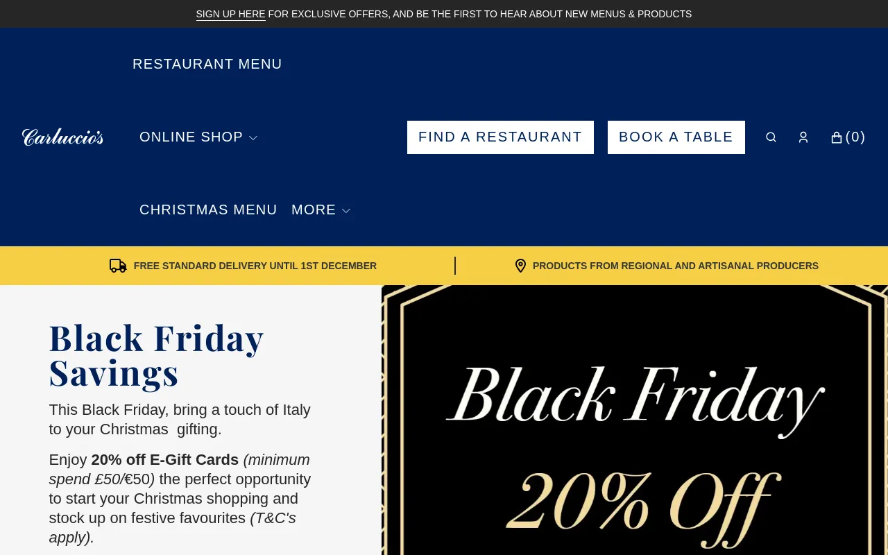 Carluccio's screenshot