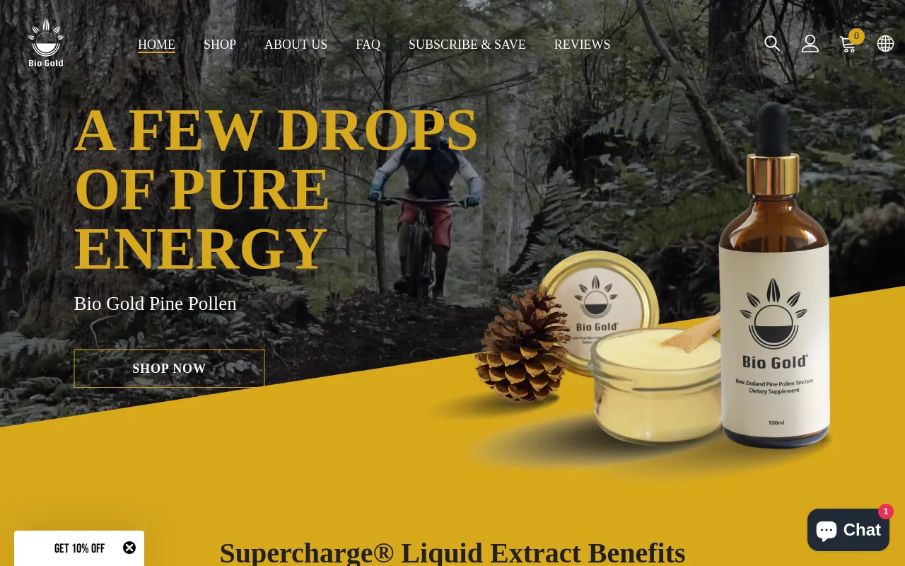 Bio Gold New Zealand screenshot