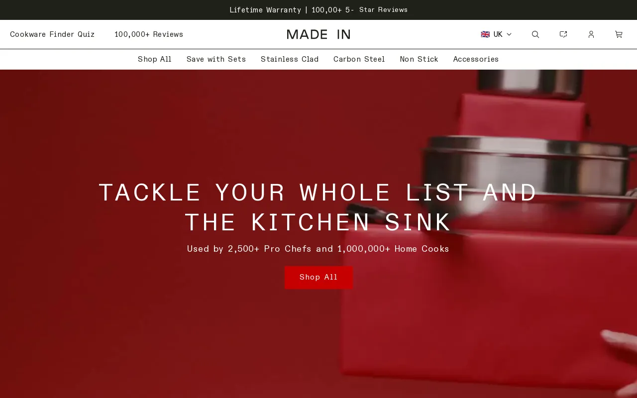 Made In Cookware - UK screenshot