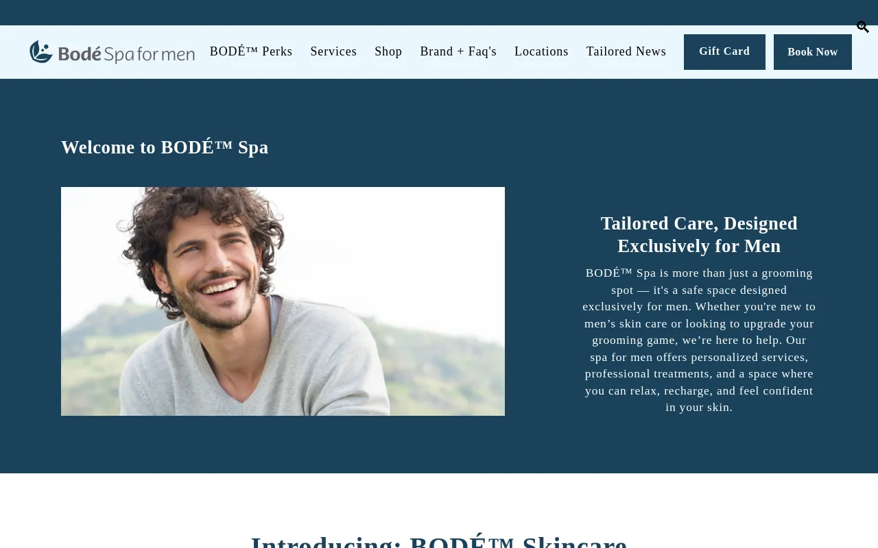Bodé Spa for Men screenshot