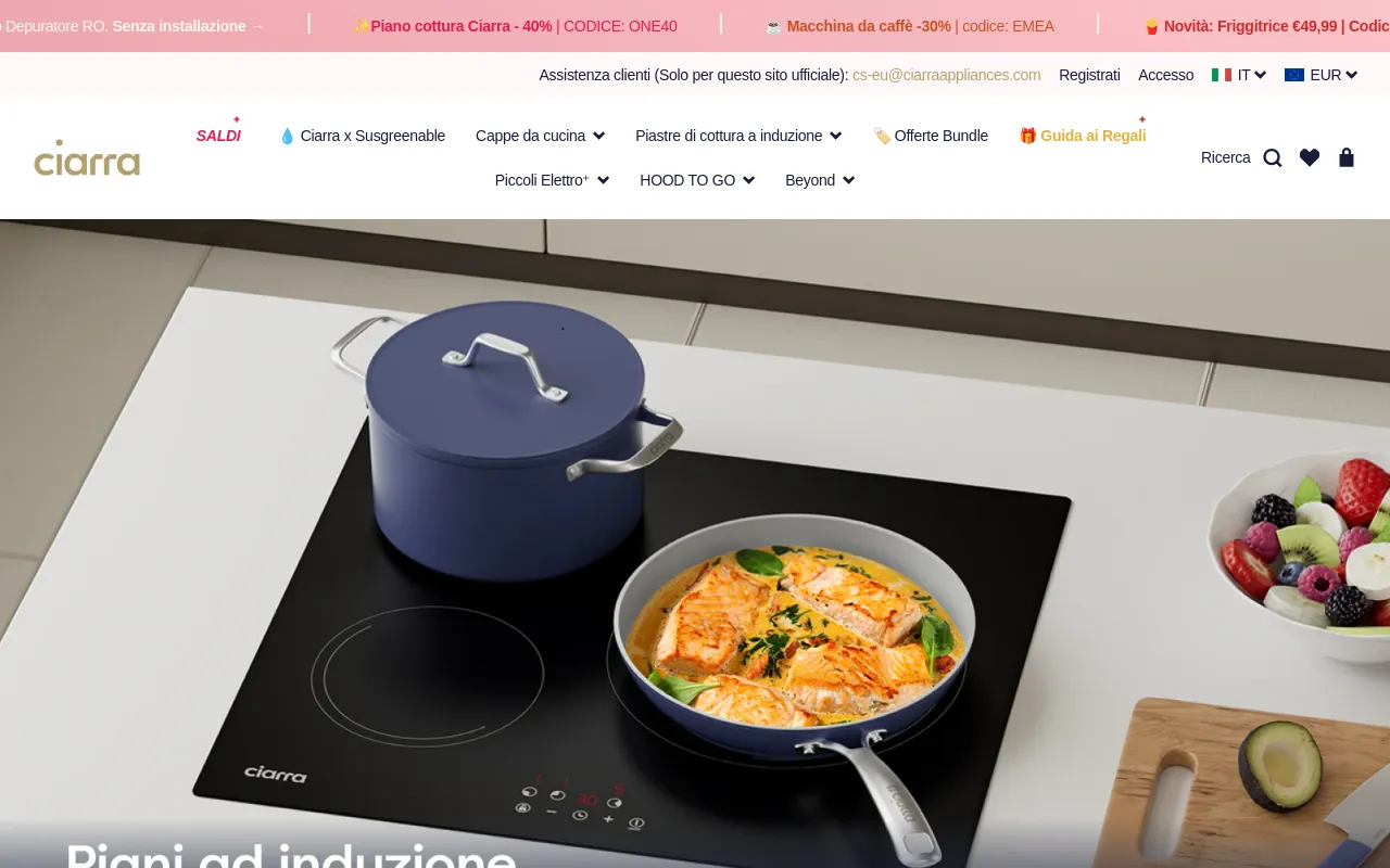 it.ciarraappliances.com screenshot