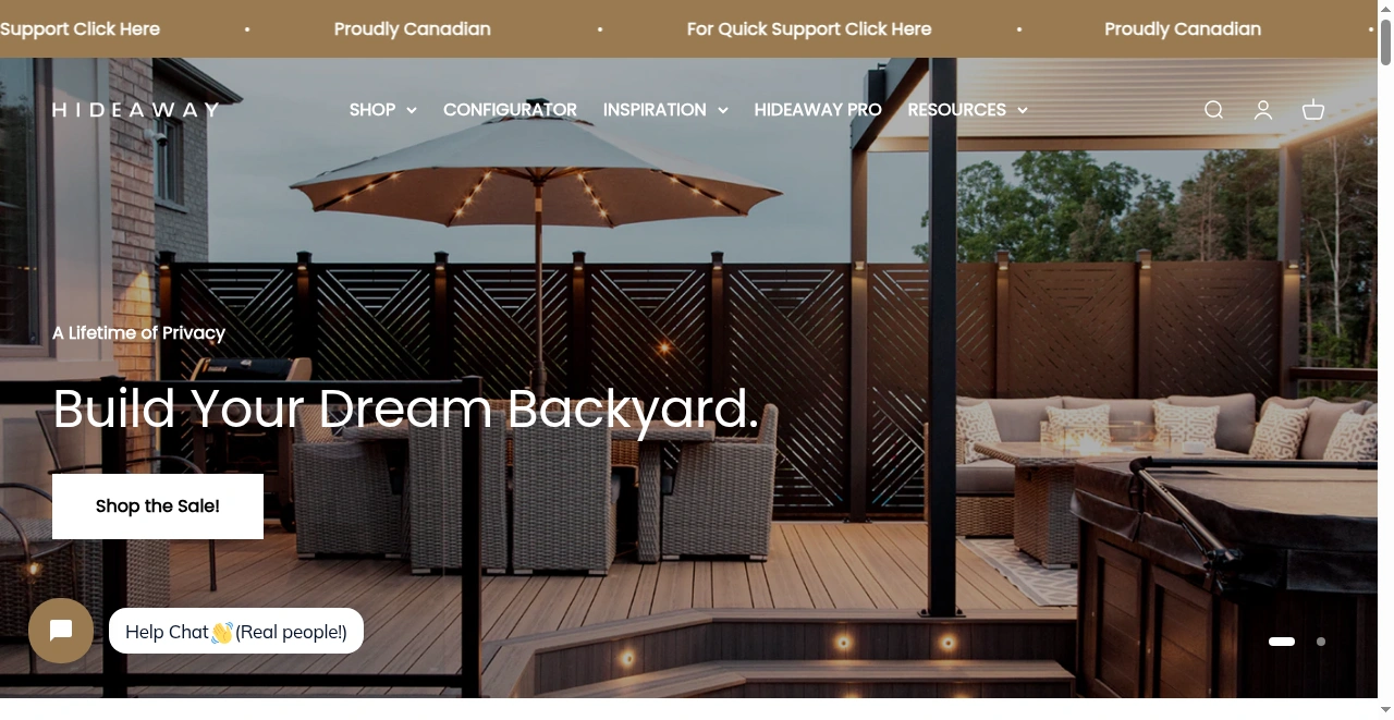 HIDEAWAY Canada screenshot