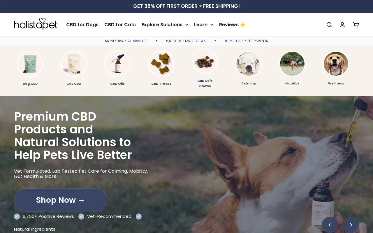 HolistaPet Natural Pet Care screenshot