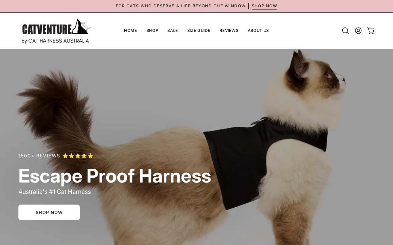 Cat Harness Australia screenshot