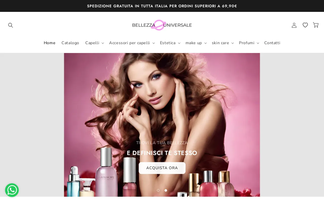 Bellezza Universale website screenshot