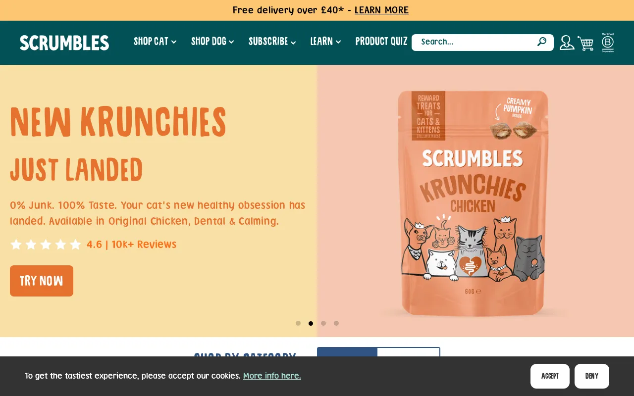 Scrumbles: Natural Pet Food screenshot