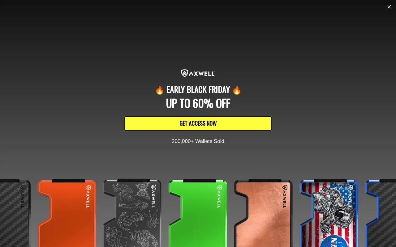 Axwell Wallet screenshot