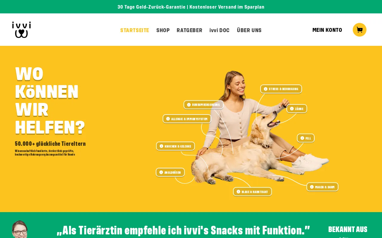 ivvi.pet website screenshot