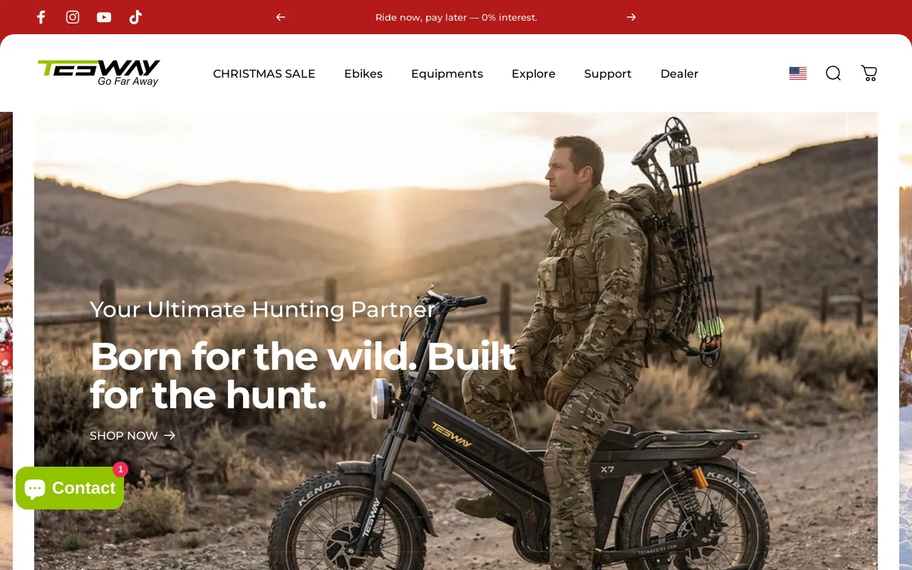 teswaybike.com screenshot