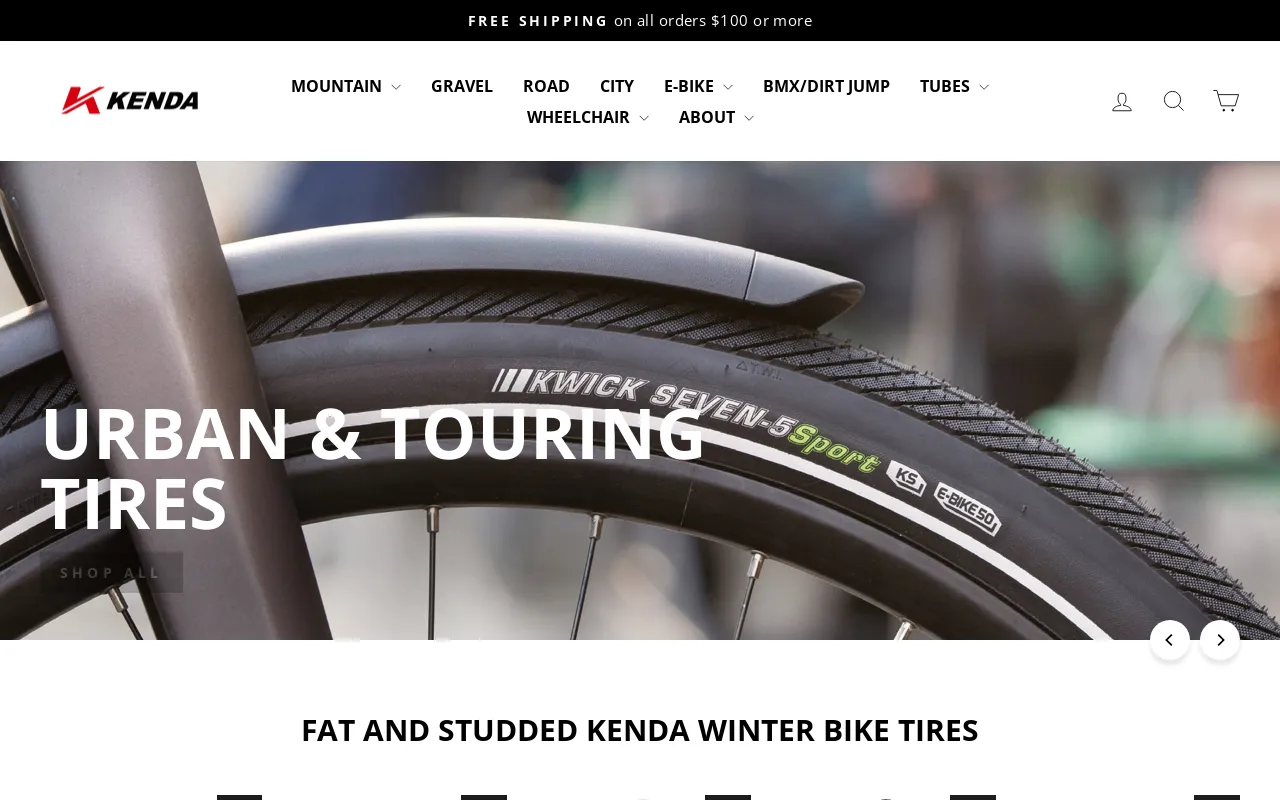 Kenda USA screenshot