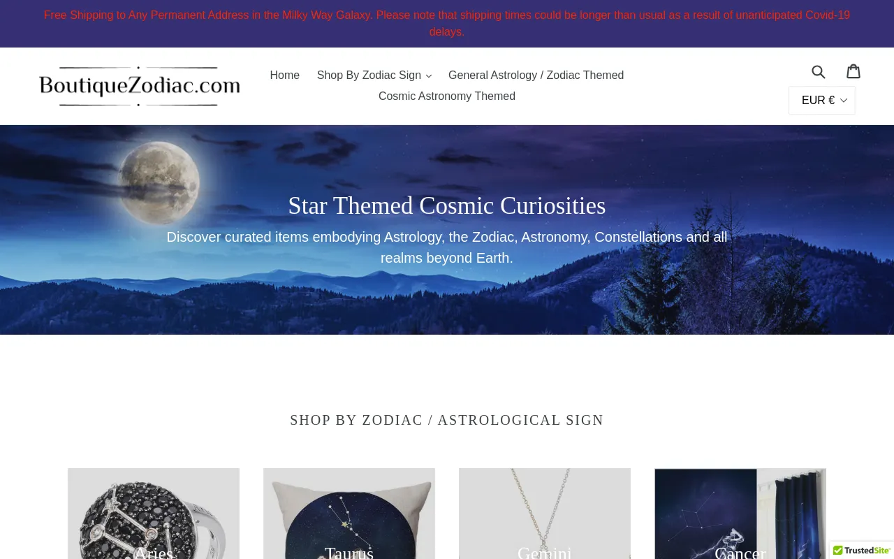 Boutique Zodiac screenshot