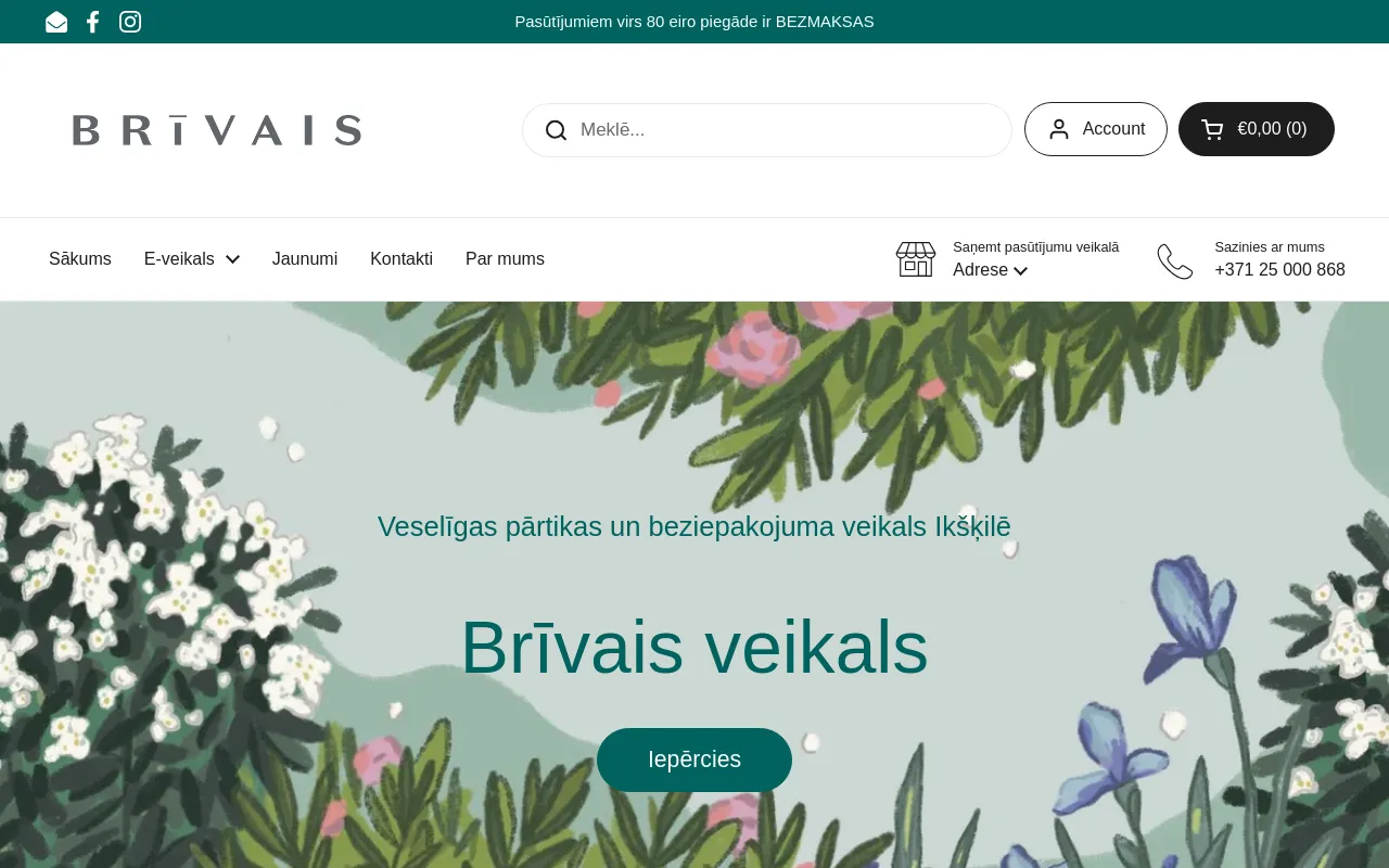 Brīvais veikals screenshot