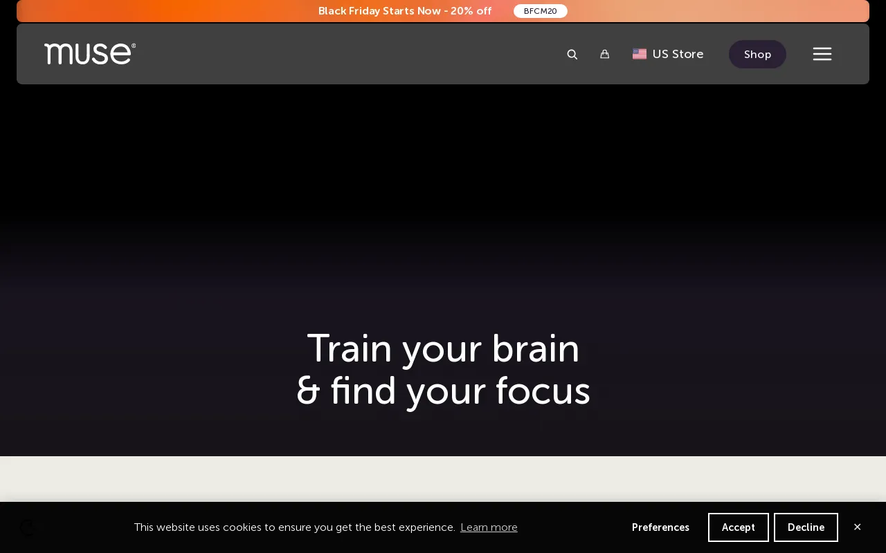 Muse: the brain sensing headband screenshot