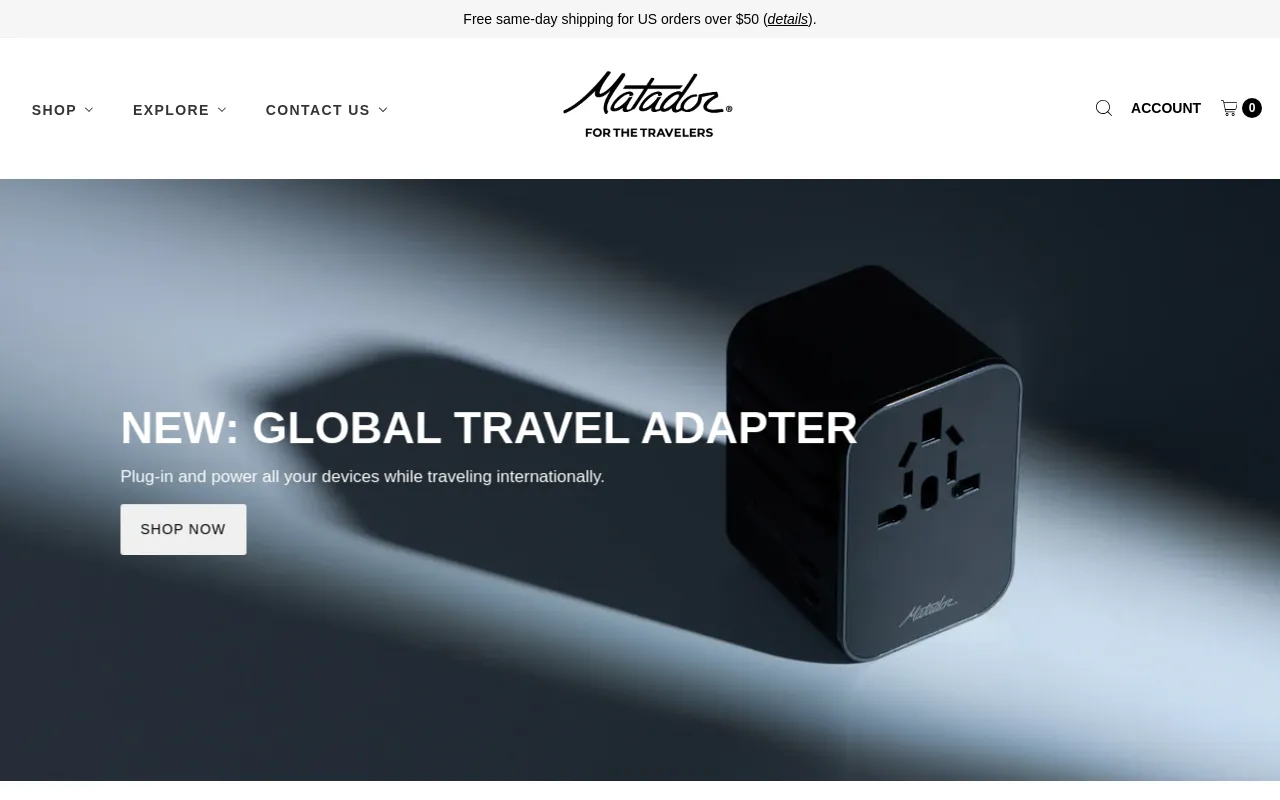 Matador Travel Equipment screenshot