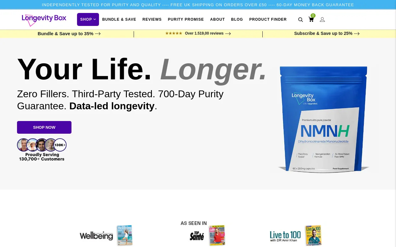 longevitybox.co.uk screenshot