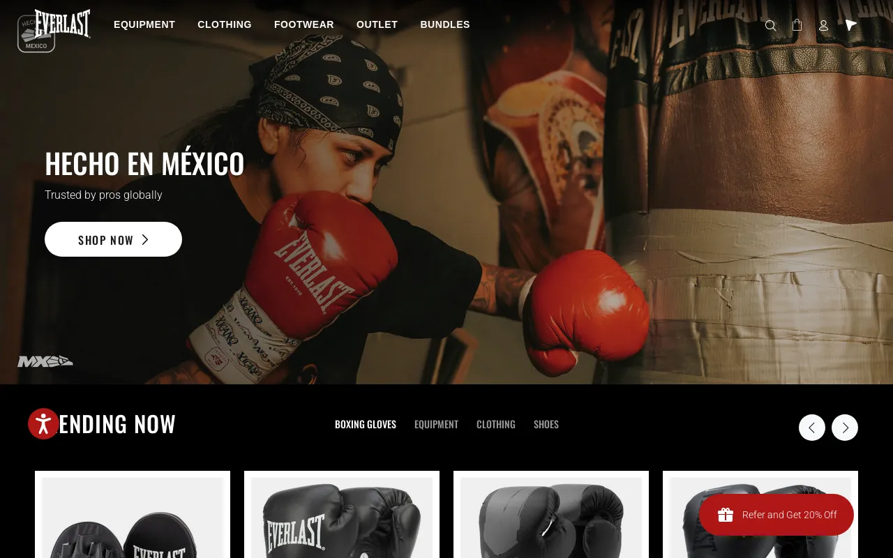 Everlast Canada screenshot