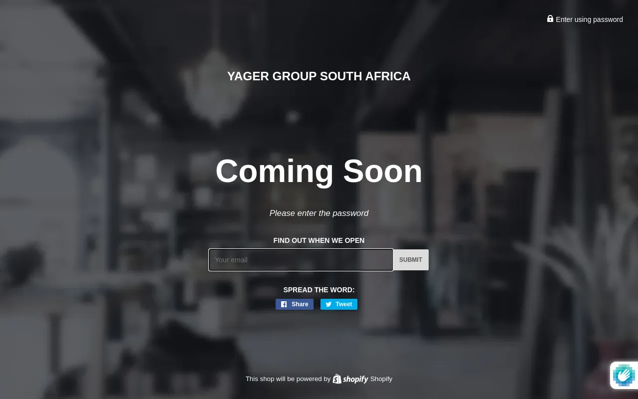 Yager Group South Africa screenshot