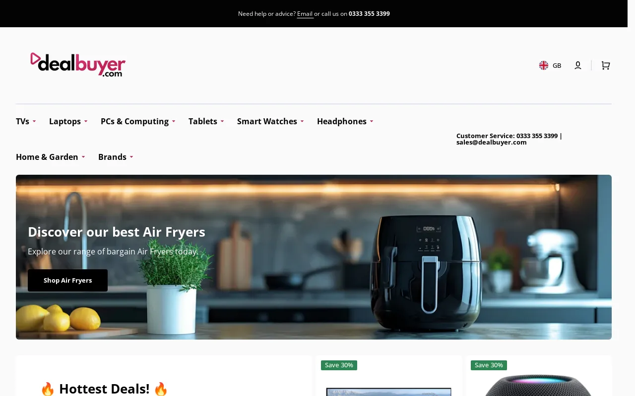 Dealbuyer website screenshot