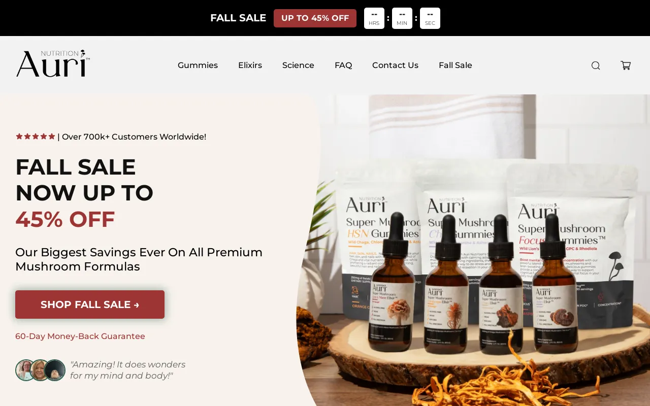 Auri Nutrition screenshot
