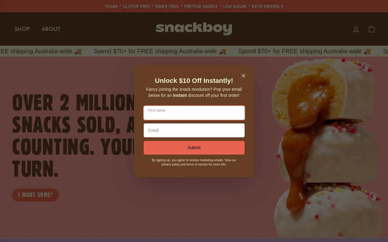 Snackboy screenshot