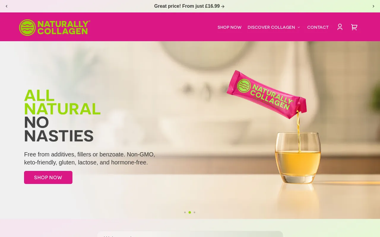 Naturally Collagen UK screenshot