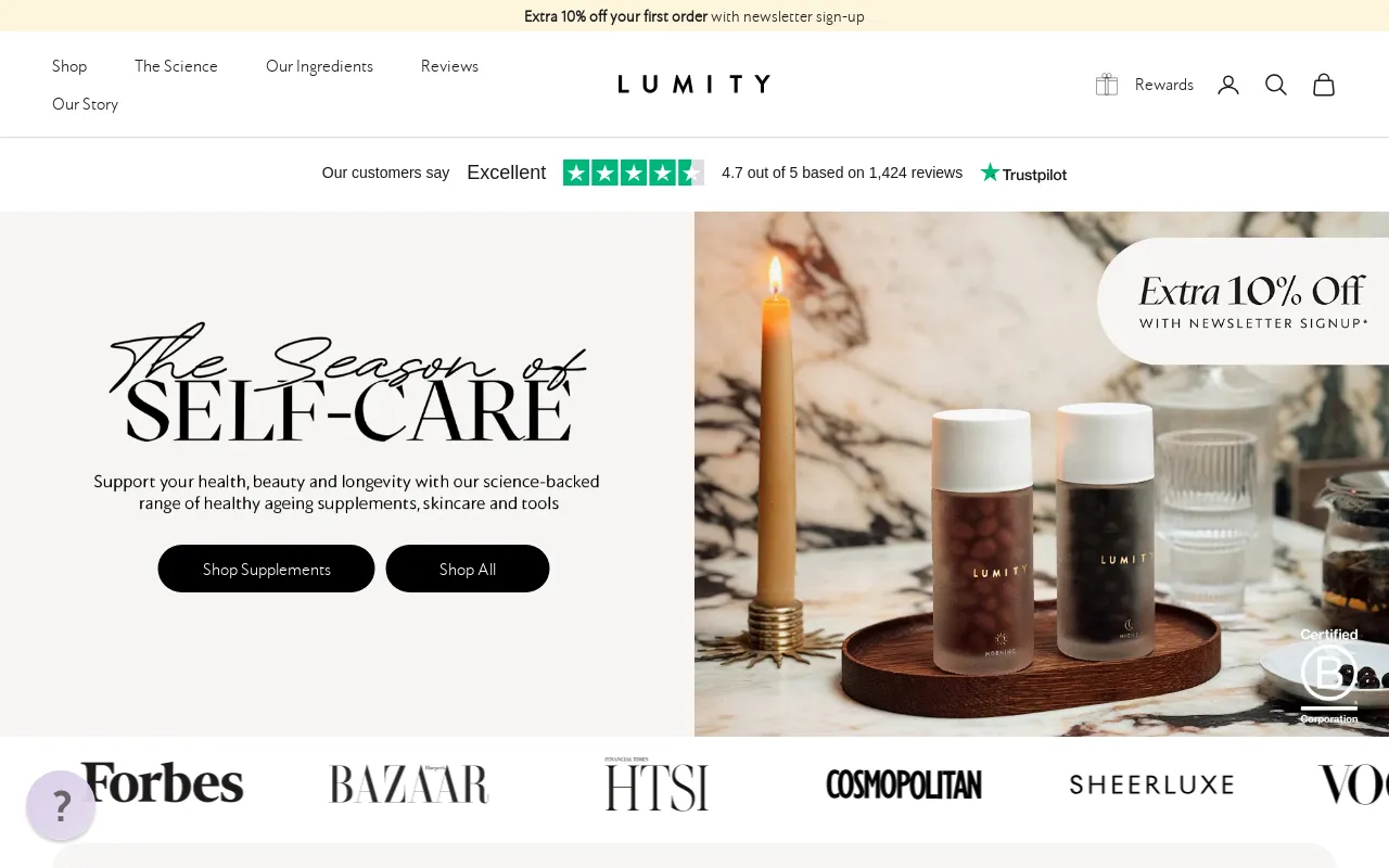 Lumity® UK screenshot